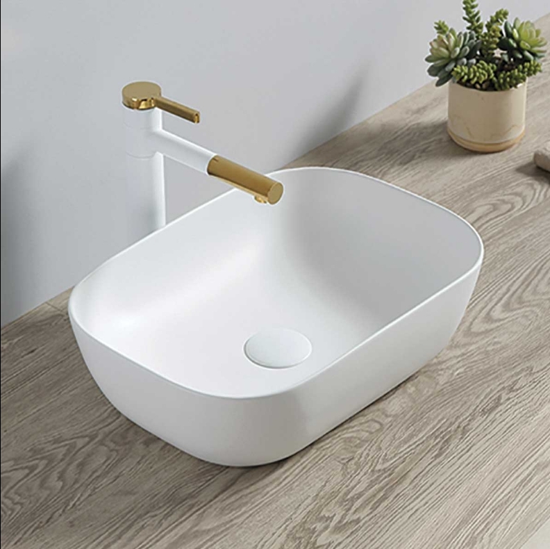 Раковина керамическая VBS-101 500*400*140 белая, VINCEA