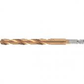 Сверло по металлу 6мм HSS нитридтитановое покрытие цилиндрический хвостовик Matrix