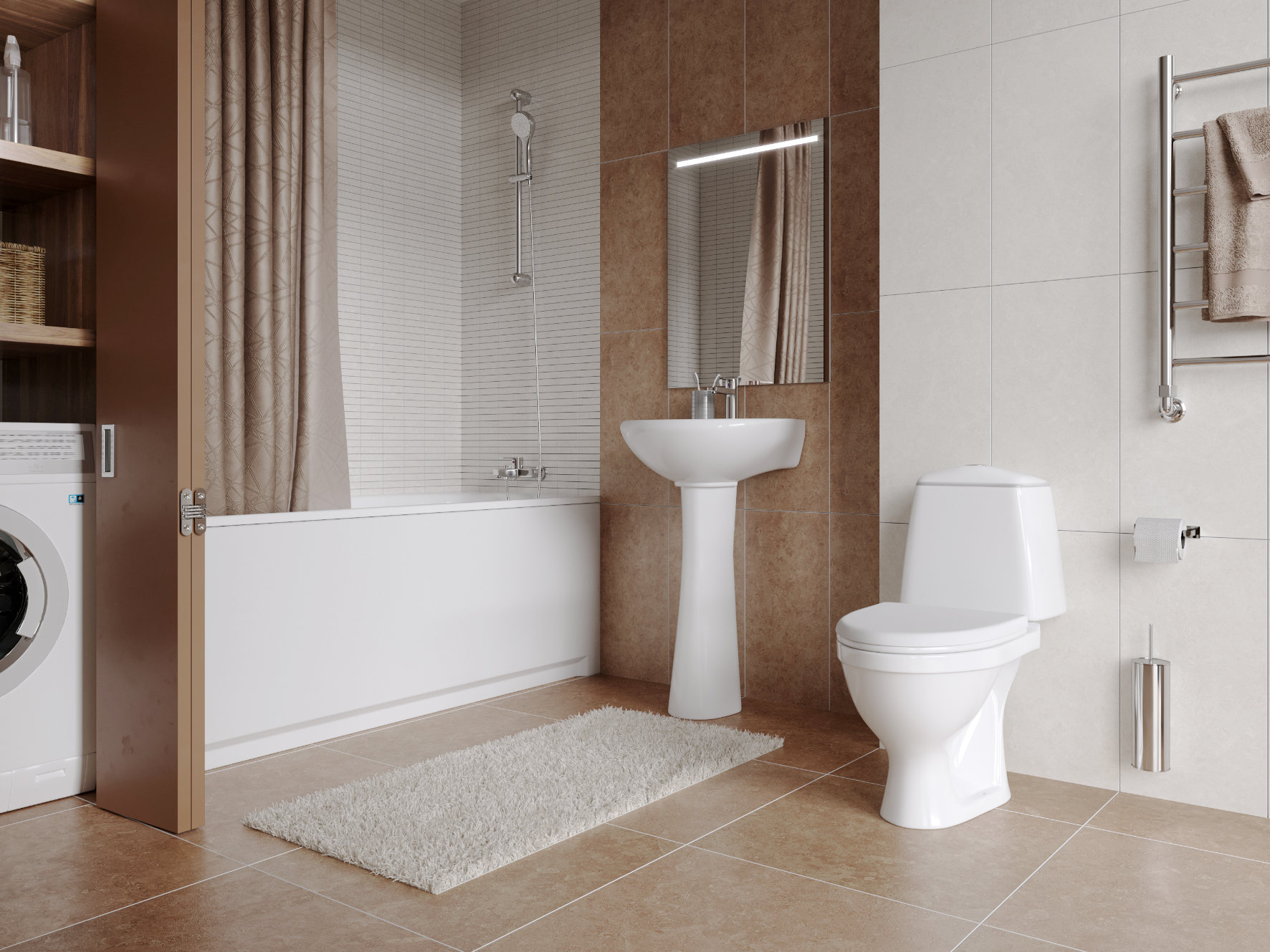 Умывальник Соната (52,6см) с отв., с переливом (Воротынск)