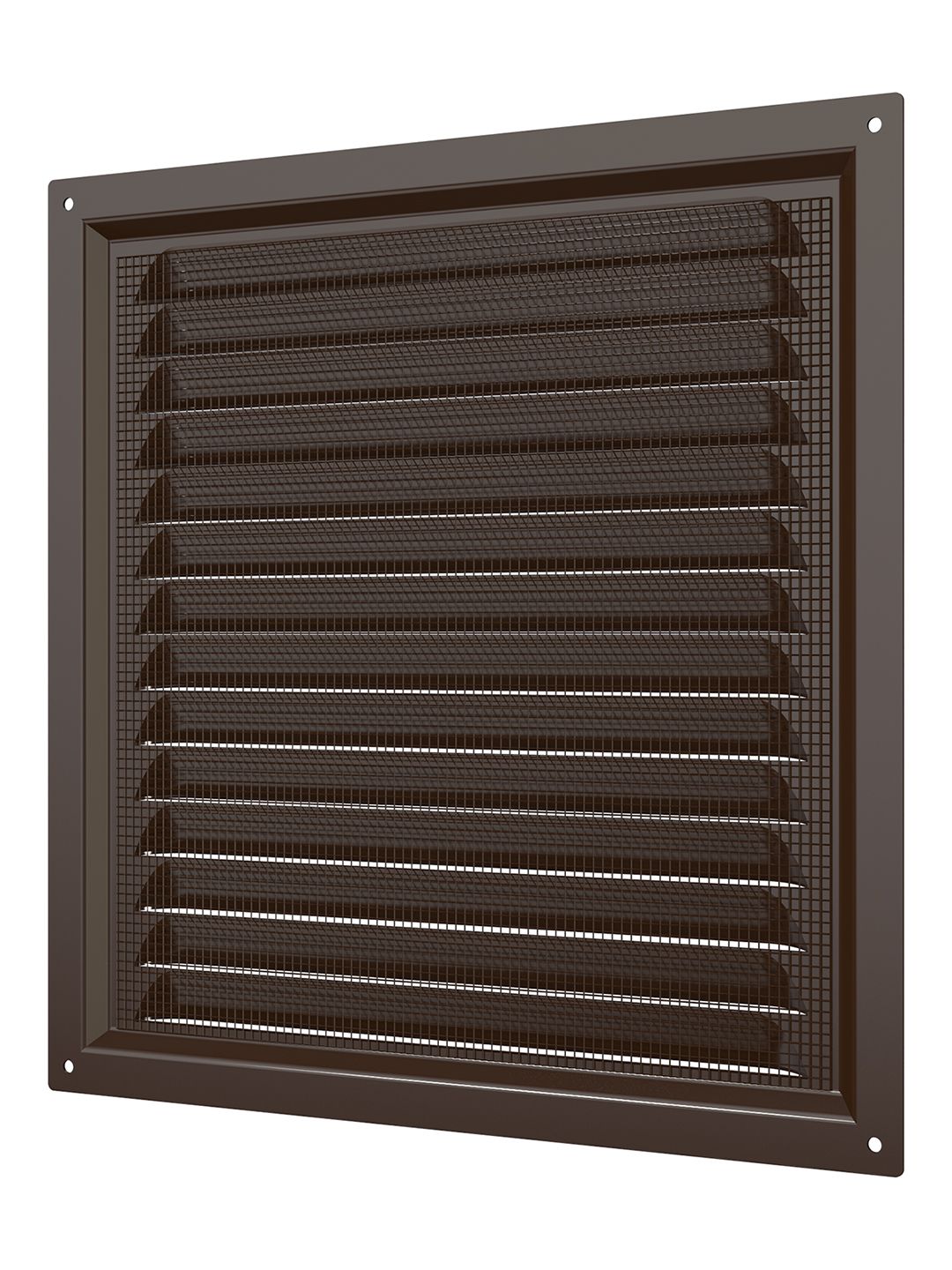 Решетка вентиляционная вытяжная стальная  250х250 окраш.сталь brown 2525МЭ кор