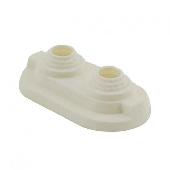 Заглушка декоративная BIS двойная для пластмассовых или металлопластиковых труб 14-20мм