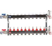 Коллектор из нержавеющей стали в сборе с расходомерами 10 вых. ROMMER RMS-1210-000010