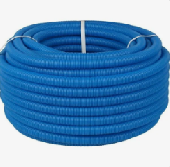Труба гофрированная ПНД d-35 мм для 25 мм, синяя,  бухта 50м STOUT (SPG-0001-503525)