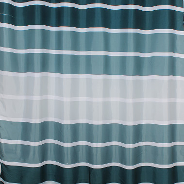 01-02 САНАКС Штора с рисунком ВЕРТИКАЛЬ  в ванную комнату без колец - полиэстэр