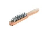 Щетка 5-рядная металлическая с деревянной ручкой Sparta