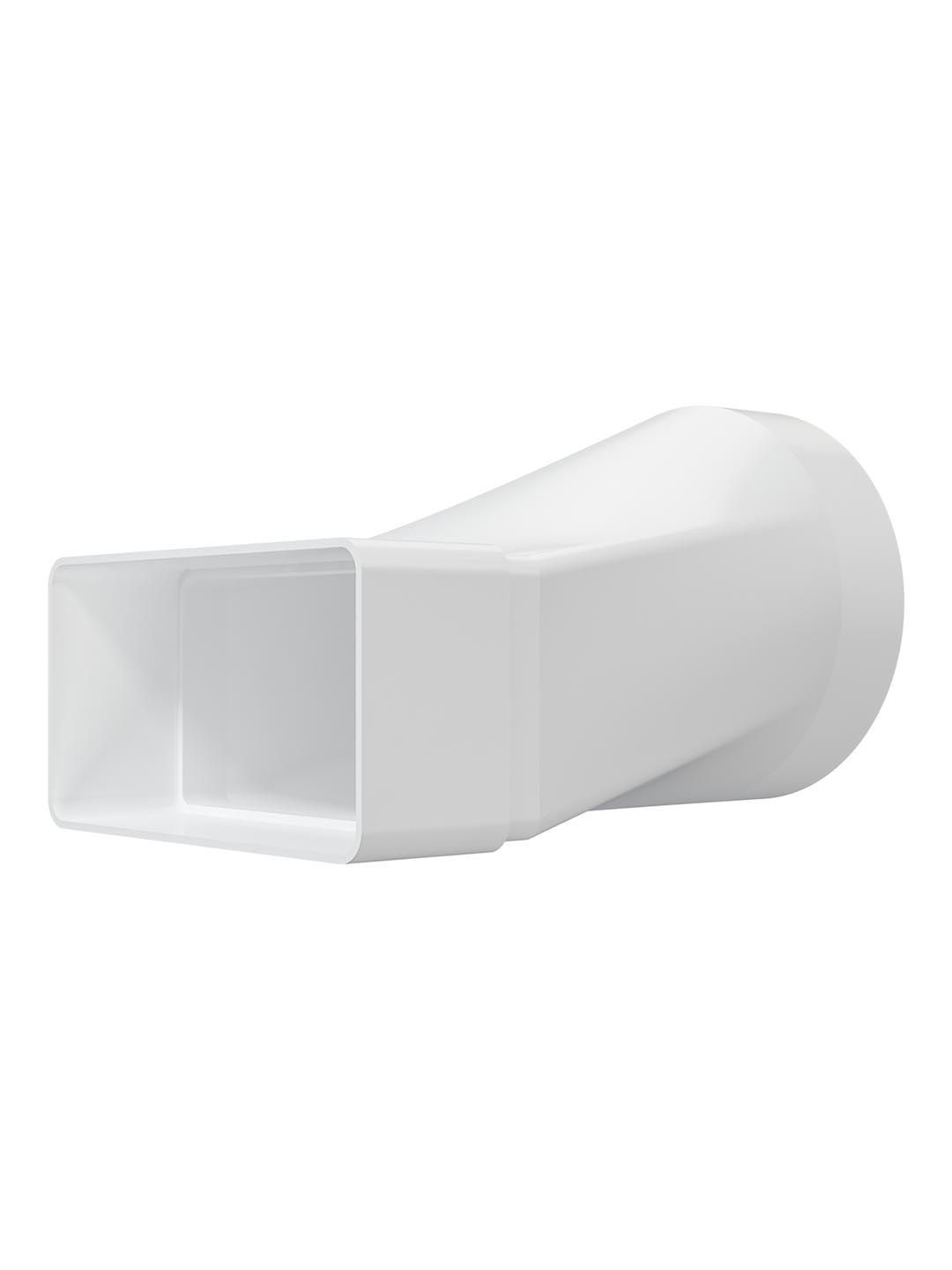 Соединитель эксцентриковый плоского воздуховода с круглым пластик 60х120/D100 ERA 612СП10КП