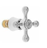 AH76 Маховик с кран-буксой ACCOONA (200) крест ХРОМ