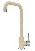 Смеситель для кухни БЕЖЕВЫЙ (гиб.подв.,комплект креплений) STANDART, GRANULA