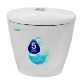 Бачок Версия () с крышкой без арматуры,белый SANTERI