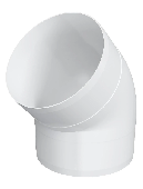 10ККП 45°, Колено круглое пластик 45°, D100
