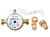 Счетчик воды универсальный ЭКО НОМ СВ 15-110 ДГ импульсный +КМЧ с обратным клапаном