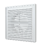 Решетка вентиляционная RF фланец D125 разъемная 208х208 пластик ERA