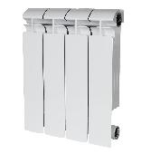 Радиатор биметалл. STOUT ALPHA 350  4 секции SRB-2310-035004 бок. подключение
