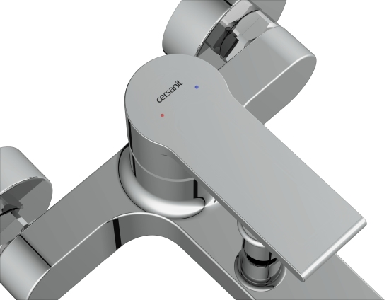 Смеситель Cersanit для ванны BRASKO однорычажный (без душевого гарнитура) 63021