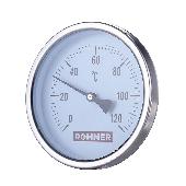 Термометр биметалл. с гильзой. Корпус Dn 63 мм, гильза 50 мм 1/2 ,0..120°С ROMMER (RIM-0001-635015)