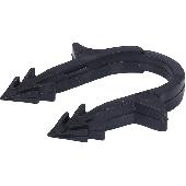 Скоба якорная с двойным креплением для труб д.16-20мм, цвет черный STOUT (SMF-0004-001620)