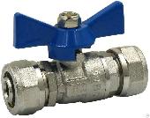 Кран шар. TIM  16 цанга баб (100/25) BV206-02N