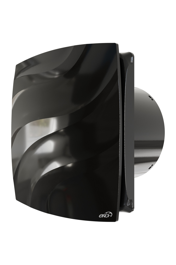 Вентилятор накладной WAVE D100 обр. клапан Black classik ERA