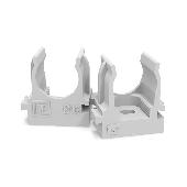 Крепеж-клипса для труб для монтажного пистолета серая в п/э д16 (100шт/1100шт уп/кор) Промрукав