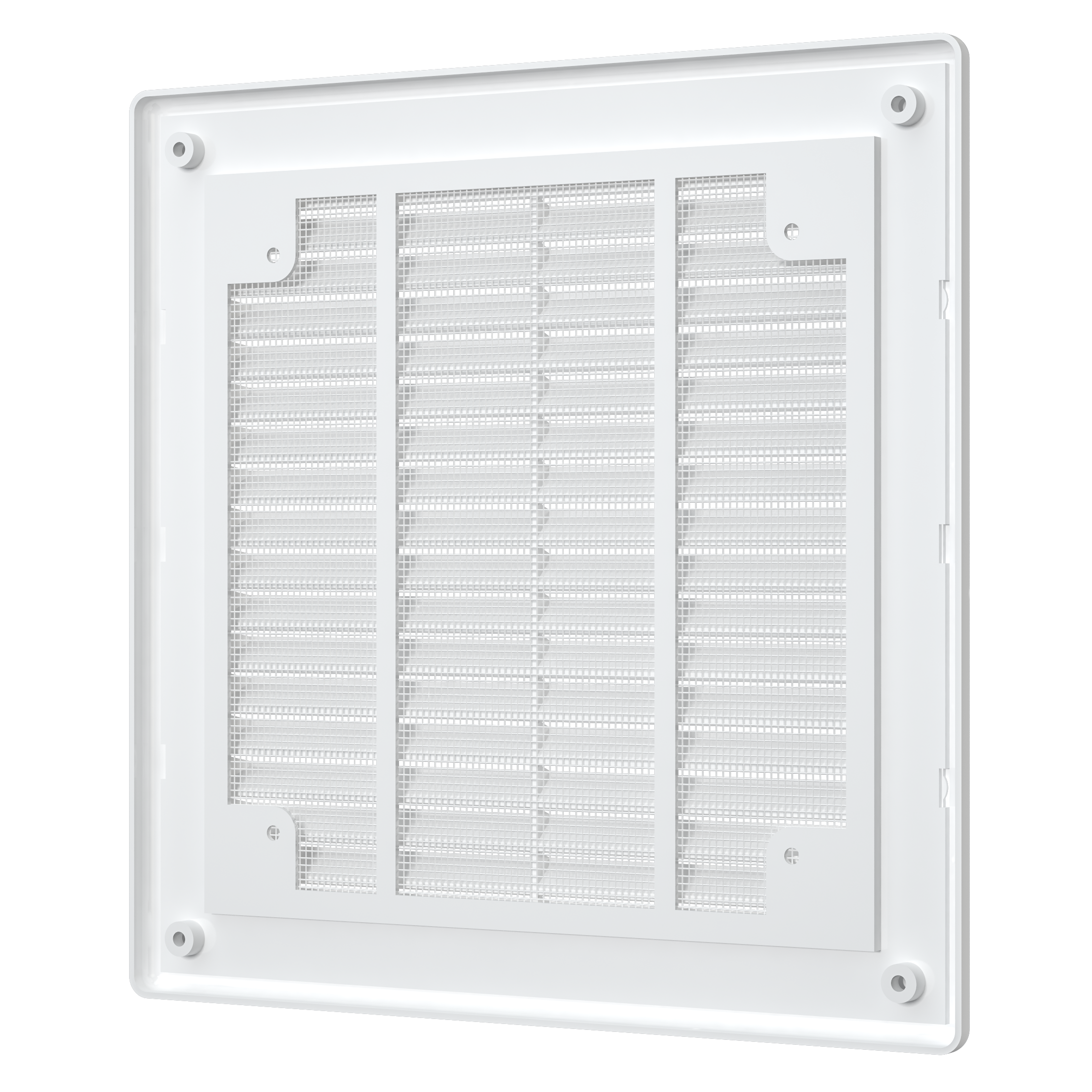 Решетка вентиляционная вытяжная АБС 208х208, бел. 2121Р