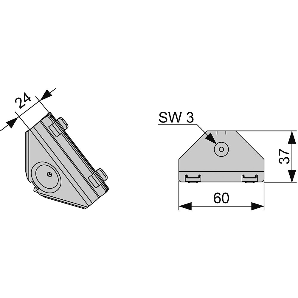 Соединение угловое TECE (9010002)
