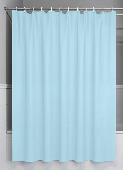 Штора для ванны 200х180см голубой IDDIS