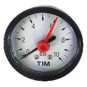 Манометр 50/10 х 1/4 аксиальный (задний) TIM (60) Y-50Т-10bar