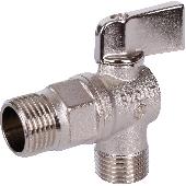 Кран шар. угл. (вода) 1/2х1/2 д/бытовой техники STOUT SVB-0059-001212