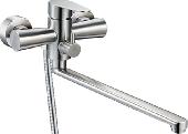 Смеситель для ванны с душем G-lauf SOLONЕ JAT7-A094  (D35 длин..излив) нерж