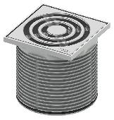 ТЕСЕdrainpoint S  Декоративная решетка 150мм в пласиковой рамке(3660003)