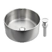 FABIA PROFI Мойка накладн.круглая ЭКСКЛЮЗИВ 38х38 см (1,2мм) глубина-160 мм из нерж. 383812