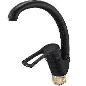 Смеситель для кухни G.lauf 8G4-A181KB (D40; пов.излив, кер.картр., гайка (корона) черный