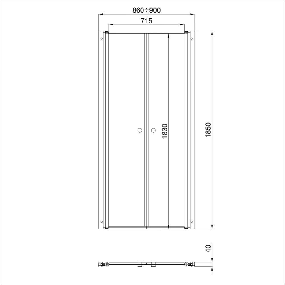 ТРИТОН Дверь душевая 