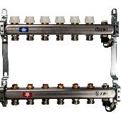 Коллектор из нерж. стали с клапаном вып. воздуха и слив 6 вых. STOUT SMS-0932-000006