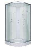 ERLIT Душ. кабина ER3510P-C3-RUS 100*100*215 ( низкий поддон, матовое стекло)