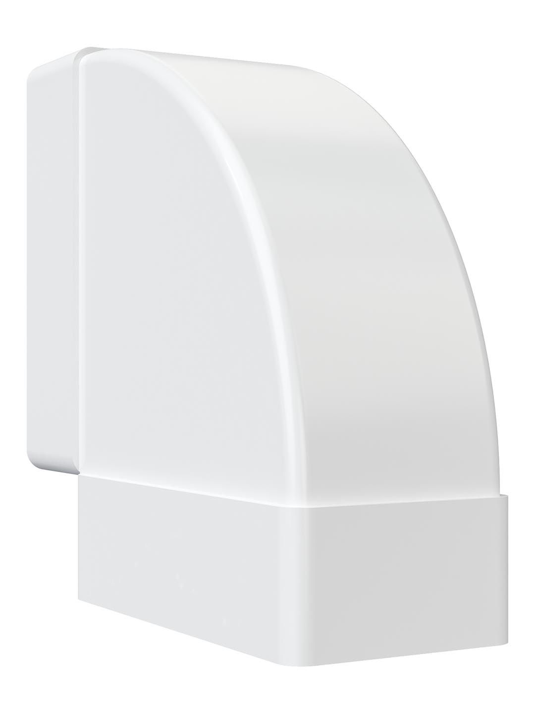 Колено горизонтальное пластик 90° 55х110 ERA 511КГП