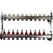 Коллектор из нерж. стали с расх. с клапаном вып. воздуха и слив 10 вых. STOUT SMS-0927-000010