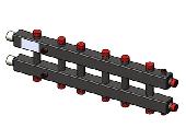 Гидравлический коллектор горизонтальный, 7 контура ZOTA