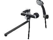 Смеситель для ванны с душем G.LAUF ZOK7-A036YB (D35; с карт. перекл. длин. излив) хром/чёрный (8)