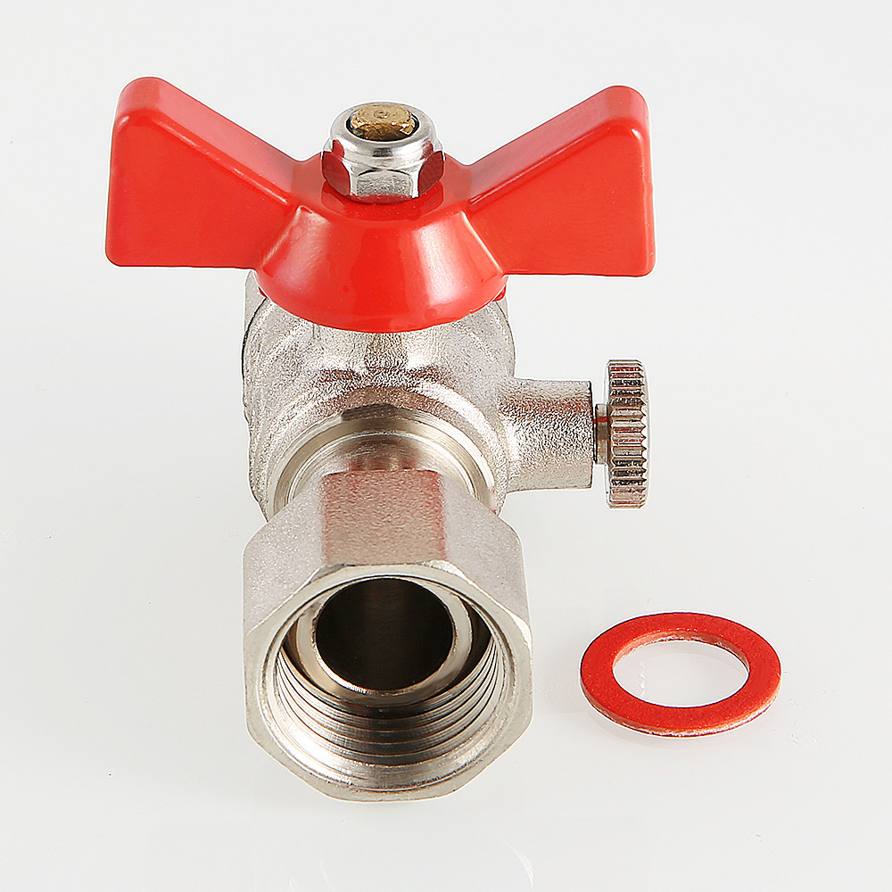 VT807N.04 Кран шаровый для подкл. манометра 1/2*1/2 ВР (10/160)