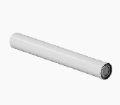 Удлинитель 1 м Ø60/100 п/м ROMMER (RCA-8610-001000)