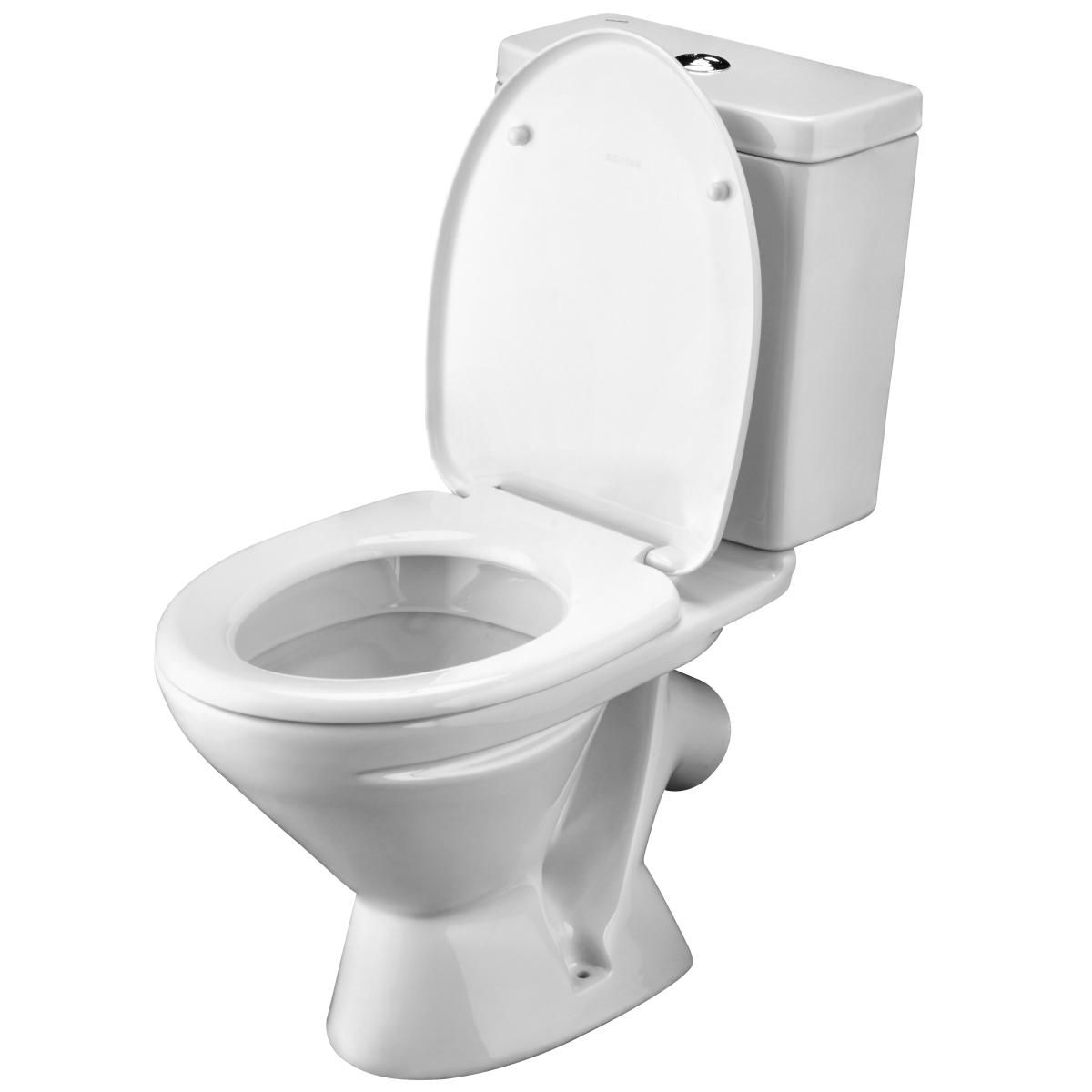 Унитаз-компакт ЛИГА 2 РА (косой вып., 2-х реж.арм., сид.полипропилен) 1WH302197, Сантек