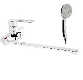 A71109 Смеситель для ванны ACCOONA с длин.поворот. изливом 300мм дивертор в корпусе Цвет: хром (10)