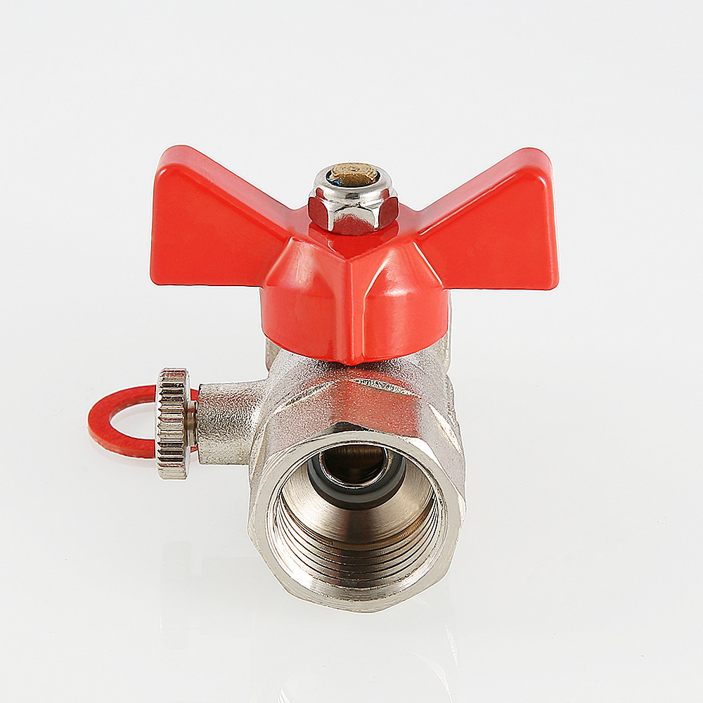 VT807N.04 Кран шаровый для подкл. манометра 1/2*1/2 ВР (10/160)