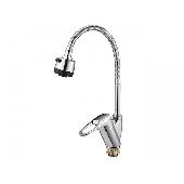 Смеситель для кухни (мойки) G.LAUF KAK4-В043 (D40; боковая ручка на лат. гайке; гибкий излив) (10)