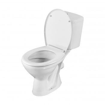 Унитаз-компакт Pro (гориз. выпуск, 1-реж. арматура, сиденье полипропилен), SANTERI