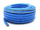Шланг AQUA FORCE (Soft touch)  СИНИЙ с желтой  полосой 1/2 25м (10 атм, 3кг)