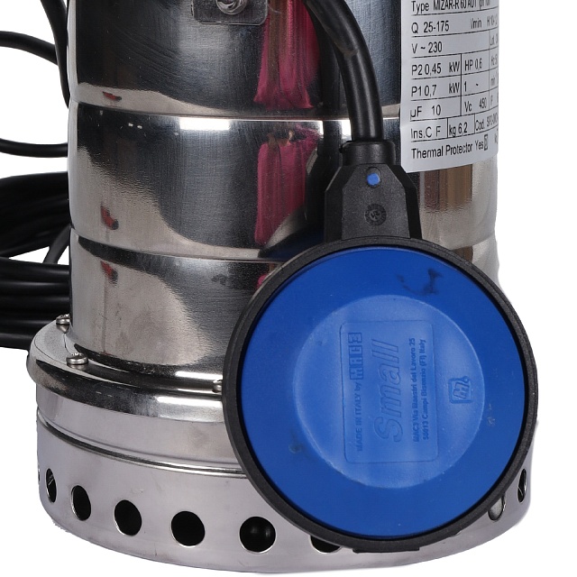 Насос дренажный STOUT  с поплавком, кабель 10 м, Q-175 л/мин, H-10 м (SPD-0001-200450)