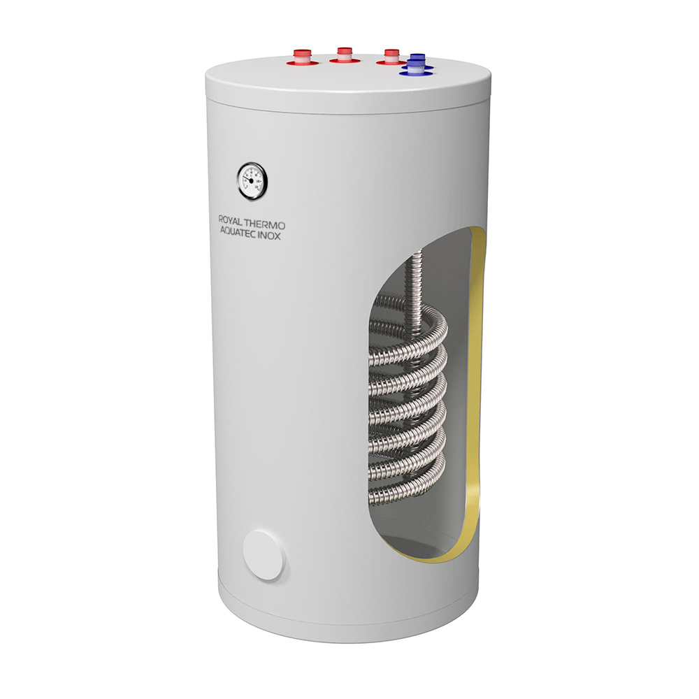 Бойлер косвенного нагрева Royal Thermo AQUATEC INOX RTWX-T 150 напольный верхнее подключение