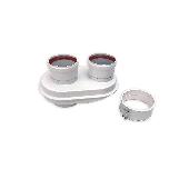 Адаптер моноблочный 60/100 - 80/80 (Baxi,Viesmann) TR.8002